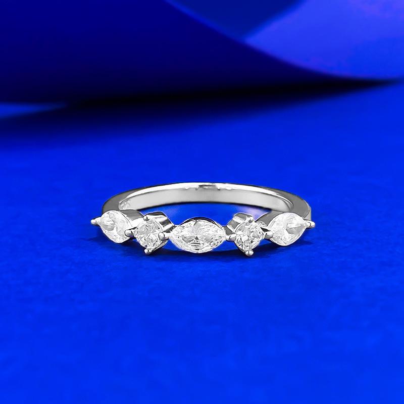 Zhuozhifan Jewelry 925 Silver 1.5 Carat Paraiba Pigeon Egg Ring - Luxury European & American Bestseller