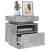 Vidaxl LED Nightstand, Concrete Grey, 40X39X48.5 Cm