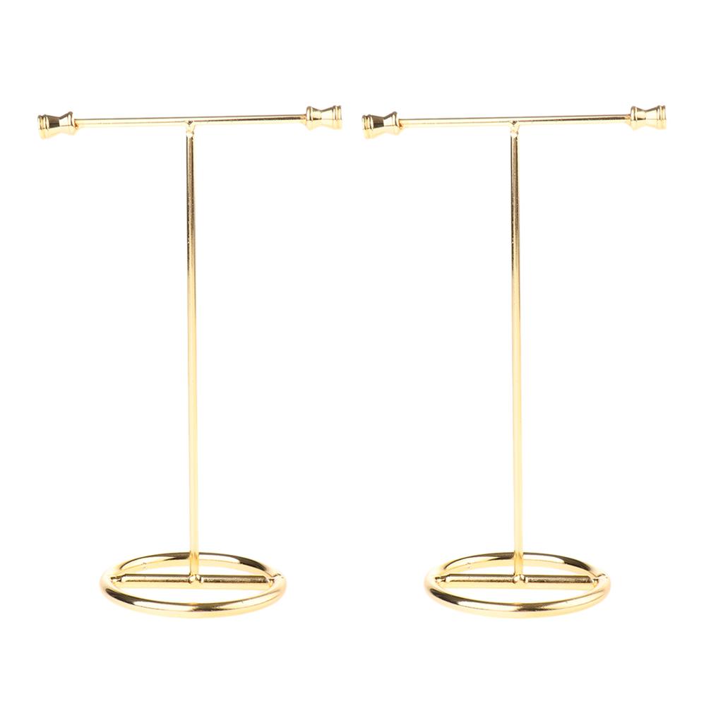 2x Metal Jewelry Organizer Shelf Earring Display Rack