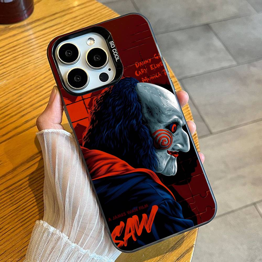 

The Puppet B-Billy S-Saw-w Phone Case For iPhone 16 17 15 14 12 13 Pro Max Black Color Shockproof Cover iPhone15