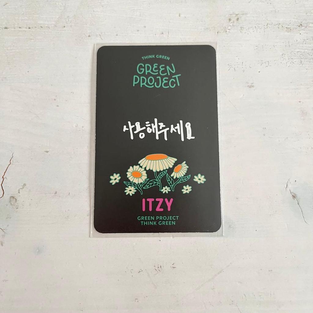 [USED] ITZY Green Project Ryujin Trading Card