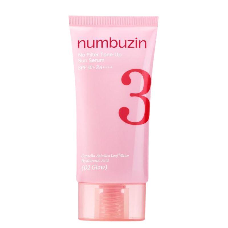 Numbuzin No.3 Porcelain Skin Tone-Up Beige Sunscreen SPF50+ PA++++ Glow Effect 50ml