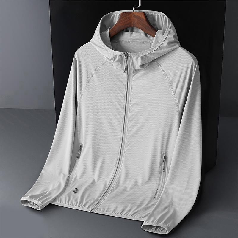Men's and Couples' Summer UV Protection Ice Silk Fishing Jacket - Thin, Breathable Sun Shield Outerwear.