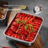 Cooker King 304 Stainless Steel Rectangular Serving Tray