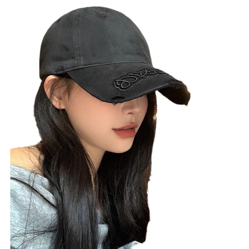 Nischen-Street-Trendmarke Retro gewaschene alte Kappe weibliches Paar großer Kopfumfang Baseballkappe männliches Gesicht klein