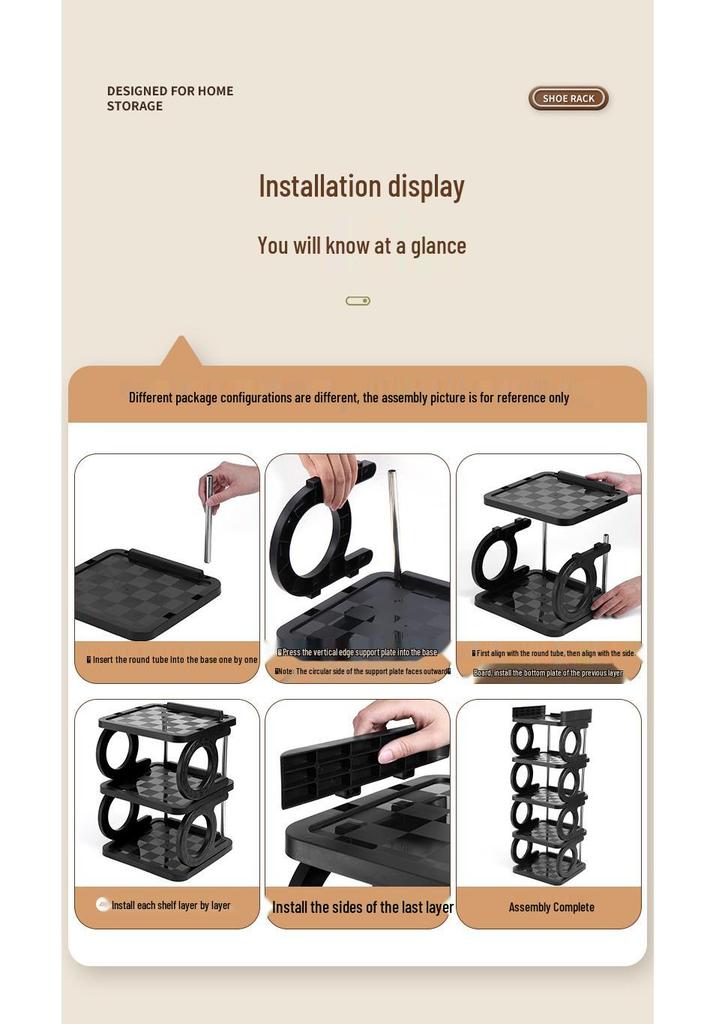 Compact Student Dorm Shoe Rack - Space-Saving Entryway Shoe Storage
