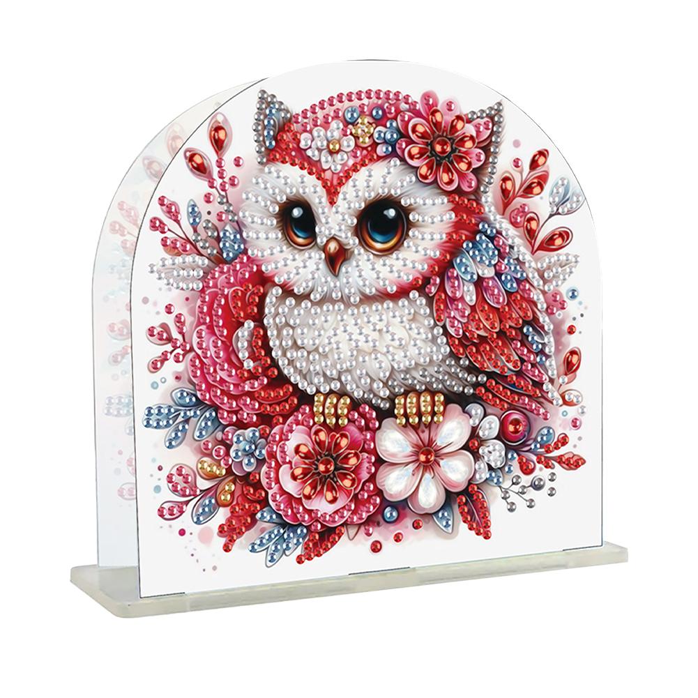 Diamond Painting Napkin Holder Rack Desktop Ornament Diamond Painting Tissue Storage Rack Acrylic Double Sided Xmas Table Decor