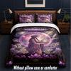 Space Cosmic Theme Custom Text Or Name 3Pcs Bedding Set,1 Flat Sheet & 2 Pillowcases Personalized Home Bedding