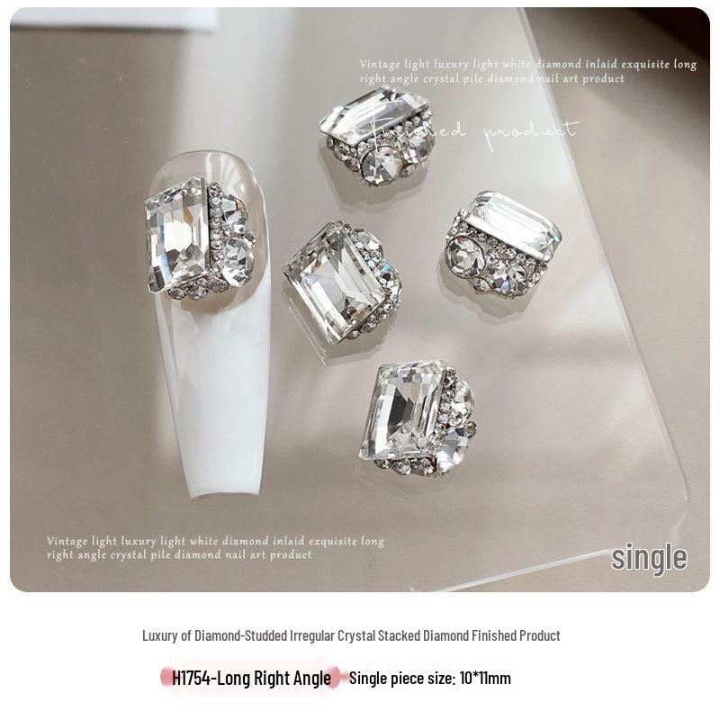 Premium Crystal Rhinestone Nail Art Decorations - Sparkly Rhinestones, Pigeon Egg, Rock Candy, Right Angle Designs, Stacks & Balls