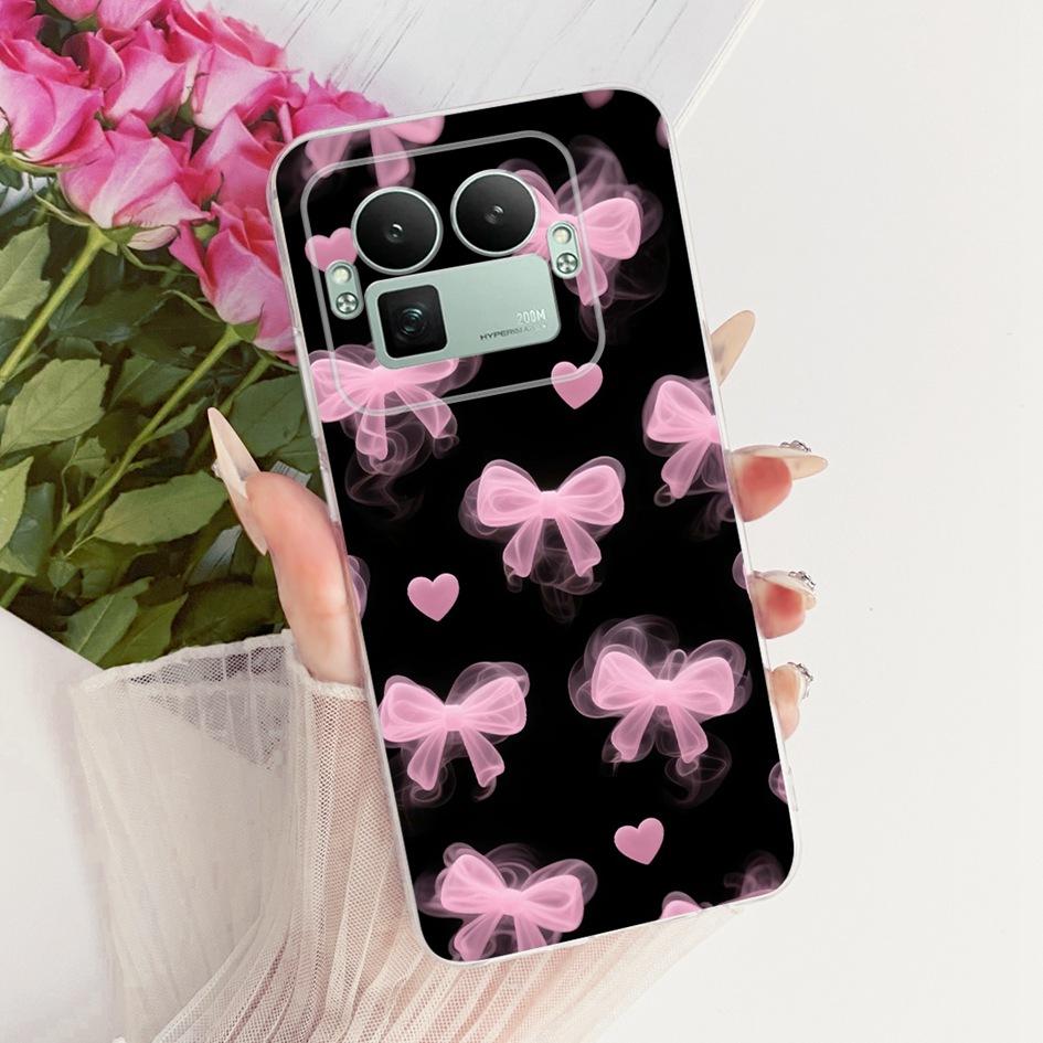 For Realme GT8 Pro 2025 Case RMX5210 Popular Flower Bowknot Soft Slim Silicone Back Cover For Realme GT 8 GT8 RealmeGT8 5G Coque