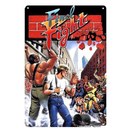 Final Fight Retro Arcade Video Game Metal Poster Tin Sign 20*30cm  -aluminum 20X30CM