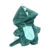 Niannyyhouse 10cm Stuffed Toy Clothes Dinosaur Shark Jumpsuit Coverall Cotton Doll Accessories Dress-up (green)