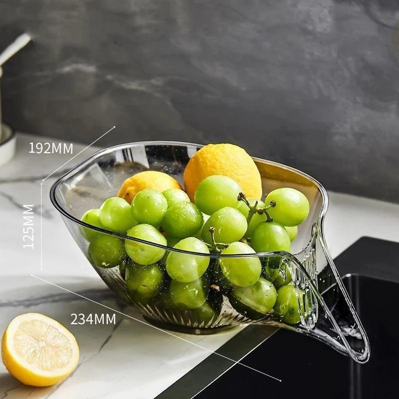 Multi-functional Drain Basket Sink Kitchen Sink Strainer Basket PP/PET Sink Washing Basket Home Organizer Drain Fruit Strainer