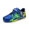 189 Children's Football Shoes Leather Velcro Elementary School Boys Girls TF Broken Nail Flat Training Sports