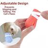 4PCS Adjustable Cat Claw Protector Anti-Scratch Pet Cat Shoes Cat Bath Wash Boots  Home Use