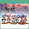 Vibrant 9cm Anime Character Statues Of Rem And Ram From Zero Two World Collection