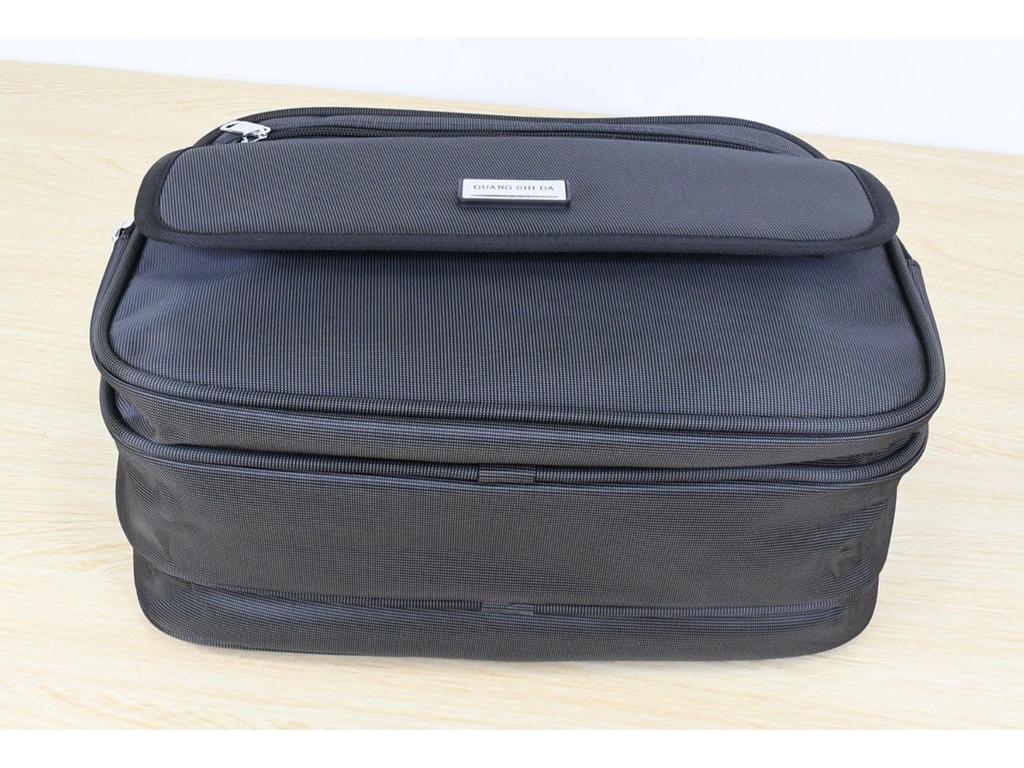 Black Waterproof Messenger Bag for Men and Women - Shoulder, Cashier, Storage, Express Handbag, and Wallet In One