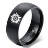 Fashion Signet Ring Men's Sun Power Supernatural Ring Titanium Steel Ring For Men Jewelry Wedding Engagement Gifts Accessories
