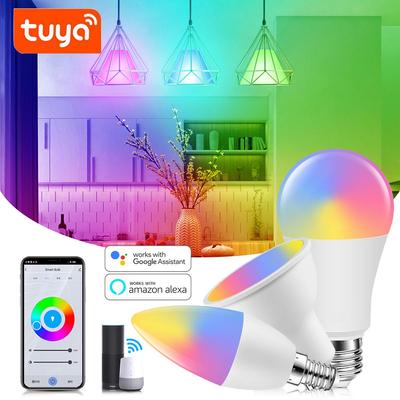 WIFI LED Tuya Smart Glödlampa RGB Bluetooth App Kökslampa Dimbar Sovrum Inomhusbelysning Kompatibel Alexa/Google Home