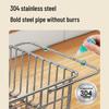 Shuaishi 304 Stainless Steel Kitchen Sink Dish Drain Rack & Basket