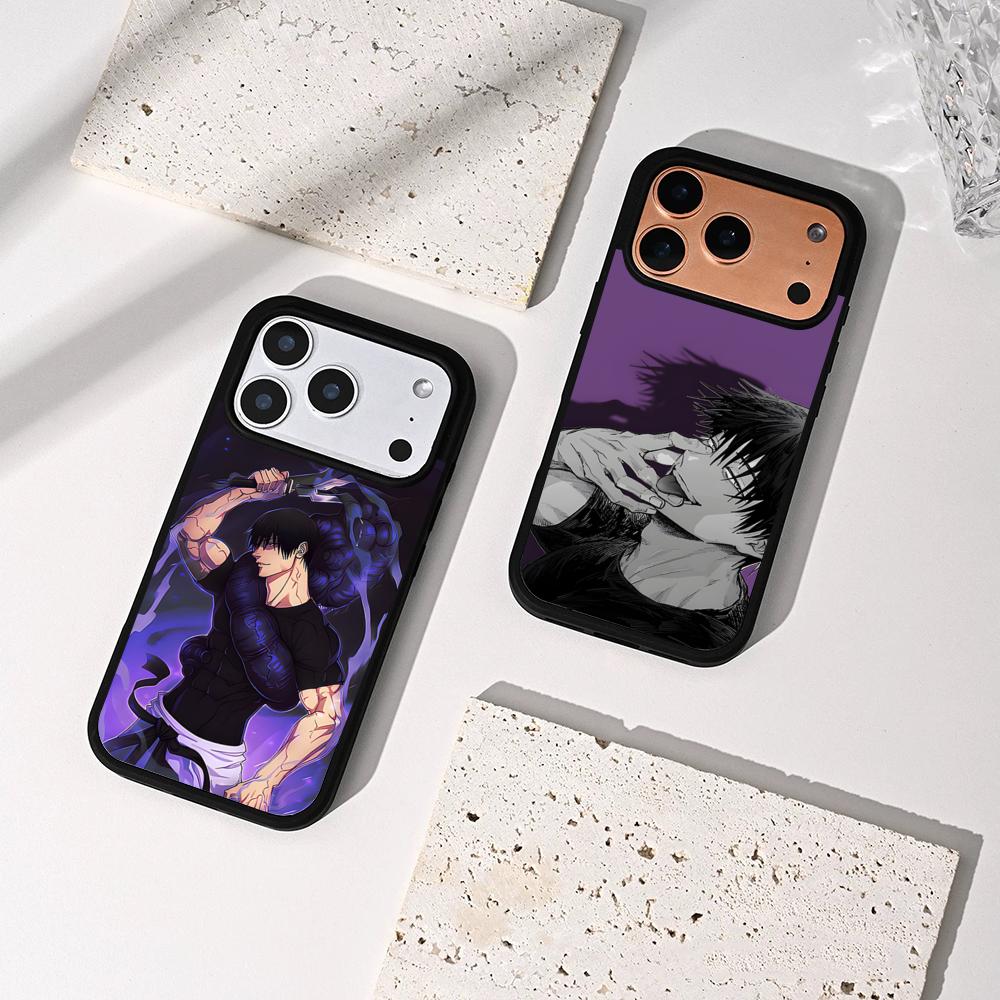 Toji Fushiguro Jujutsu K-Kaisen Handyhülle Für IPhone 17 Air 16 15 14 Plus 13 12 11 Pro Max Zweifarbig Hart-PC Mode Schutz