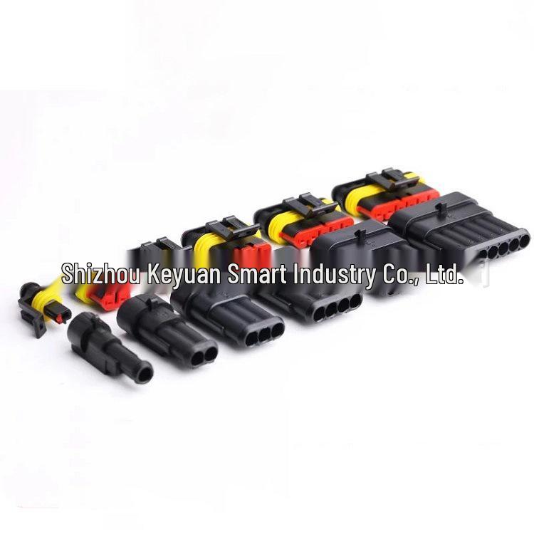 1.5 Series Automotive Waterproof AMP Male/Female Connector Plug: Available In 1-6 Holes
