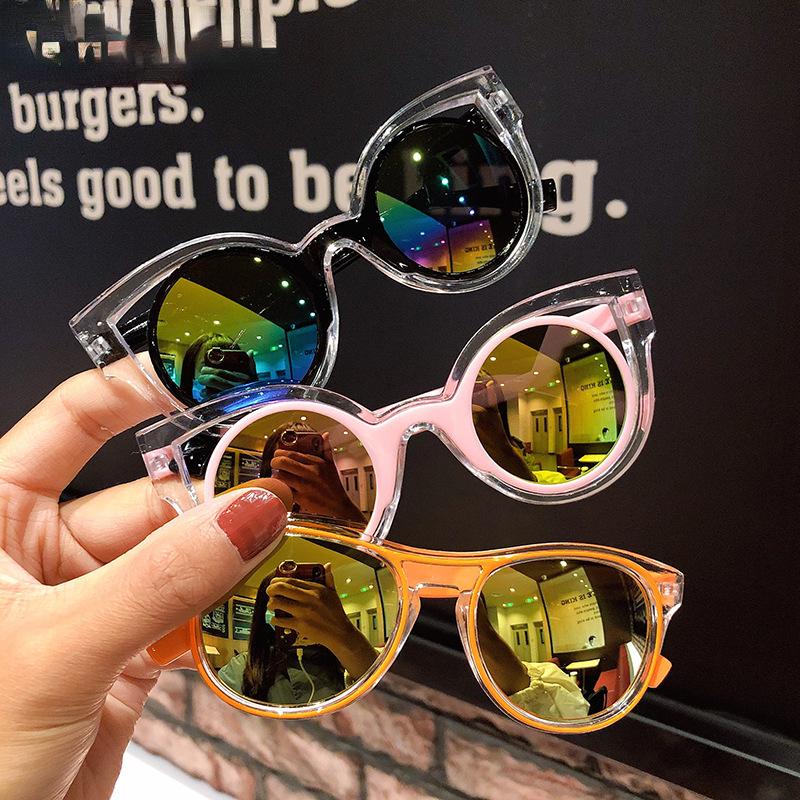Fashion Childrens Sunglasses Baby Anti Radiation Sun Glasses Cute Cartoon Bear Anti Glare Stylish Goggles for Boys Girls