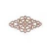 Filigree Diamond Shaped Connectors Ornate Multi Loop Links For Jewelry