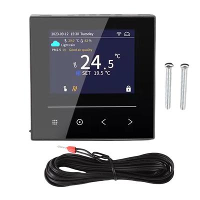 Smart Thermostat WiFi LCD Color Screen Smartphone APP Control Household Thermostat for Electric