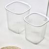 Plastic Trash Basket Thicken Dustbin Washable Transparent Trash Can  Toilet