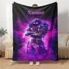 Custom Name Arsenal Roses Artwork Blanket for Couch & Bed, Plush Cozy Fuzzy Blanket Super Soft & Warm Blankets for Fall and Winter. 0908169