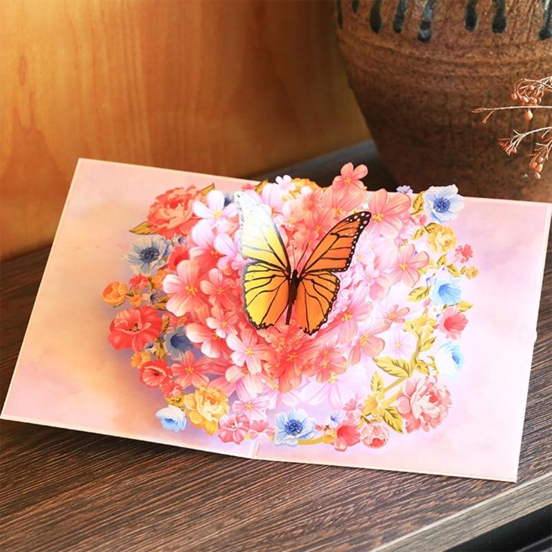 3D Greeting Card Set with Envelope Mother Day Surprise for Special Occasion