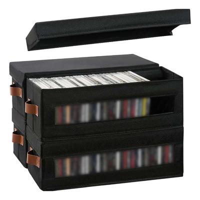 CD Storage Box With Dustproof Lid 40*15.5*13.5cm 600D Oxford Cloth For Organizing Towels,toys,office Supplies, Clothing For DVD