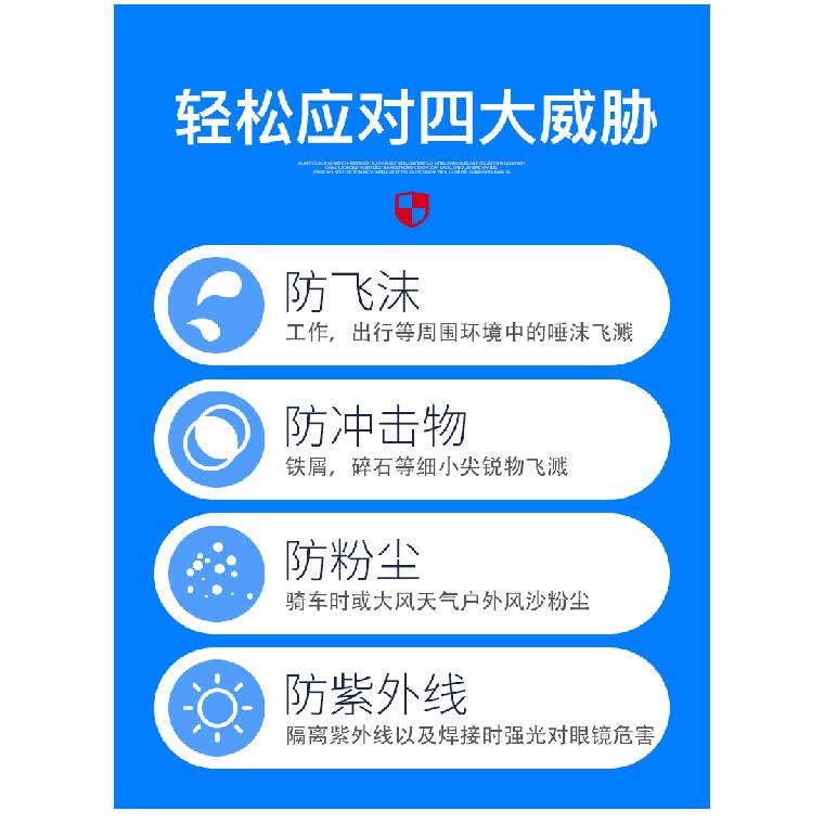 Transparent safety goggles, protective eyewear for labor protection, industrial UV protection glasses, dust-proof glasses