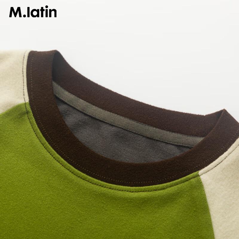 M.Latin Boys  Color-block Warm Long-Sleeve T-Shirt 110cm