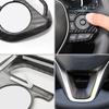 For Toyota RAV4 XA50 - 2022 2023 ABS Carbon Car Steering Wheel Button Panel Cover Trim Stickers Decoration