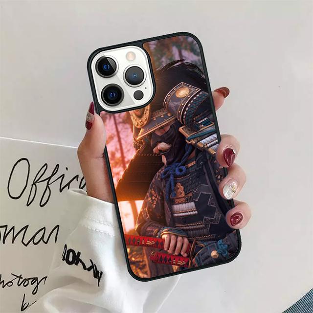 Samurai Krieger Schale Hülle Für iPhone 17 Air 15 16 14 13 12 Pro Max 11 Pro Max Plus Handyhülle Abdeckung