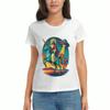 Jesus Porträt Unisex Baumwoll-T-Shirt, Premium Baumwolle Grafikdruck, Langlebig, Lässige Mode. Vintage Religiöser Kunstdruck, Bequeme Passform, Langlebige Farbe