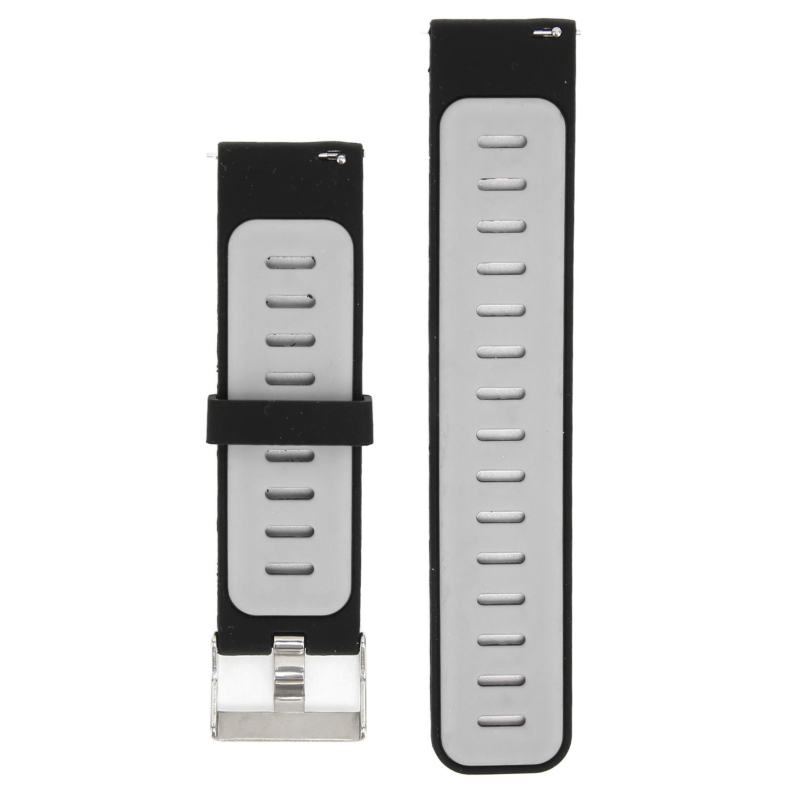 

22 мм универсальный силиконовый ремешок для спортивных часов для Huawei Watch 3 для Watch 2 для Watch черный серый