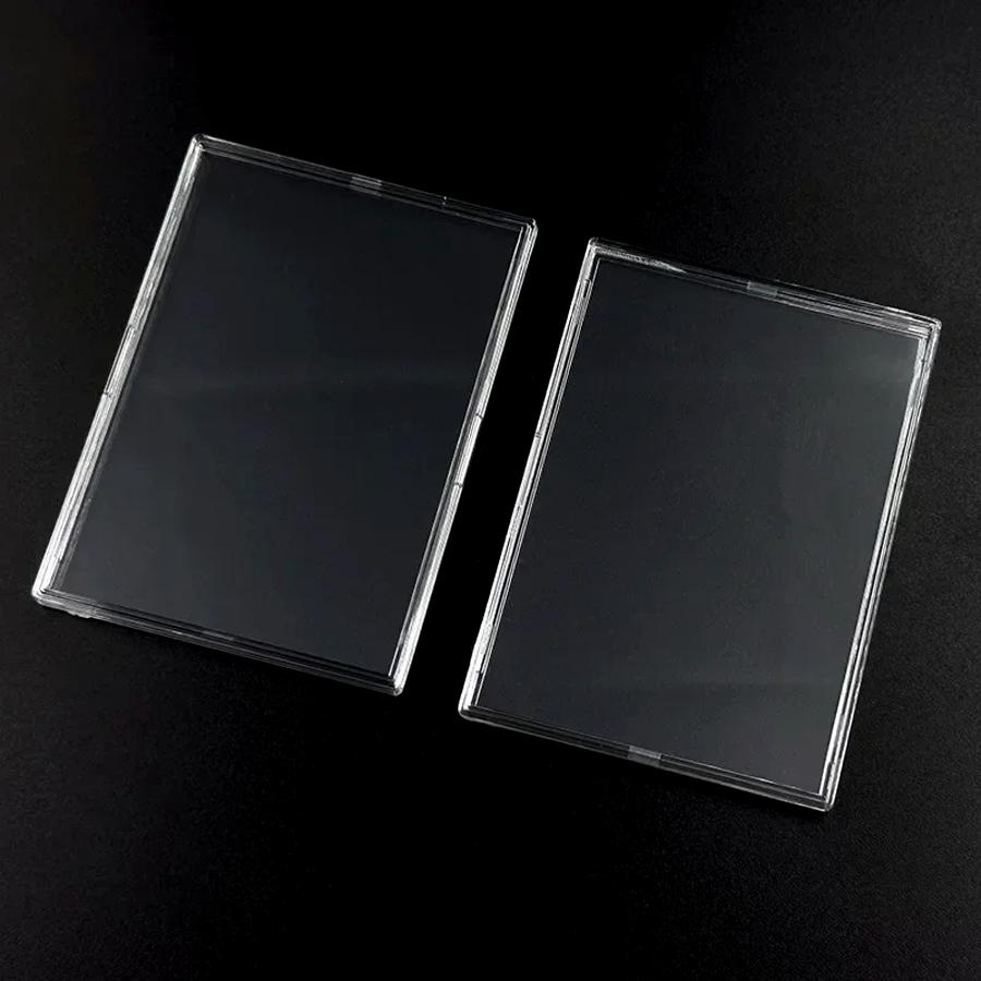 6/12 Stück Acryl-Kartenhülle Idol-Foto & Spielkarte Polaroid-Foto Laminiert Hochtransparent Hartes Ziegelstein-Display Dekoration XJM