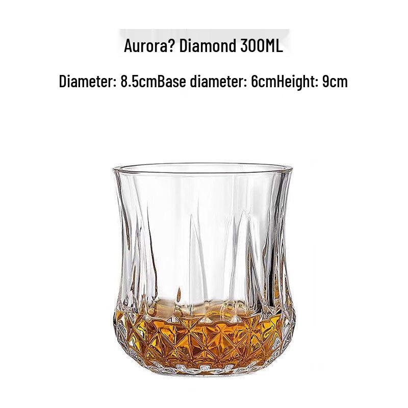 Embossed Whiskey Glass 300ML (Set of 2)