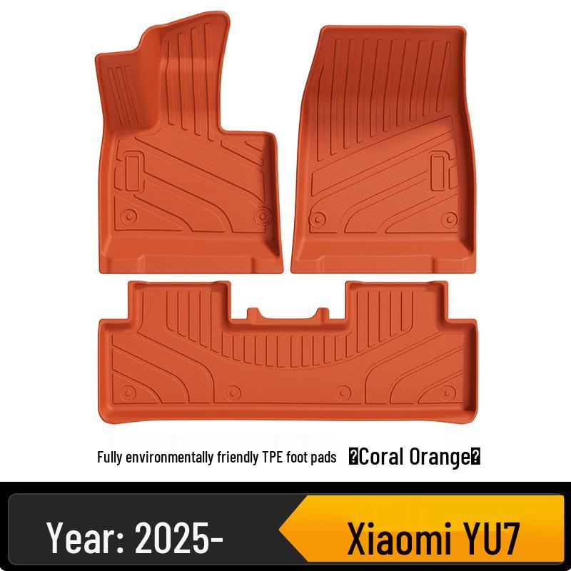 TPE Floor Mats for Xiaomi YU7 - Eco-friendly, Odorless, Color-Matching Interior.