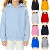Felpa Unisex a Maniche Lunghe per Bambini e Bambine Colore Casual Comoda Pullover