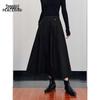 Peacebird Women's Pleated High-Waist A-Line Midi Skirt