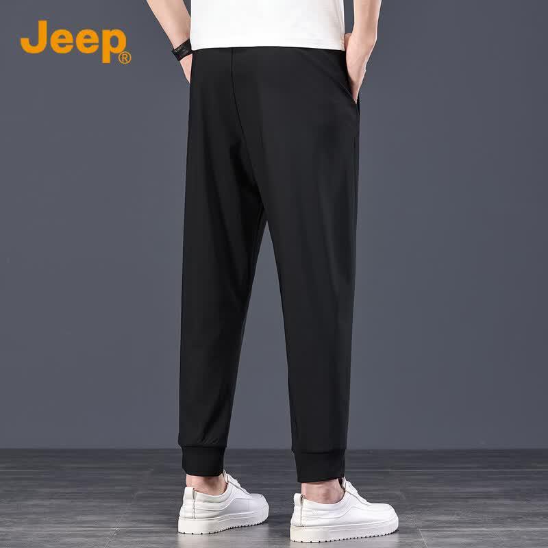 JEEP Men's Ice Silk Breathable Tapered Casual Pants