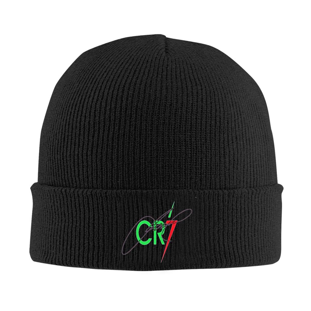Soccer Legend CR Knitted Hat for Women Unisex Skullies Beanies Winter Hats Acrylic Warm Melon Cap