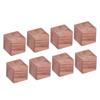 8 Stück Ätherisches Öl Diffusor Quadratisch Einfach Kompakt Rosenholz Material Natürlicher Stil Aroma Diffusor