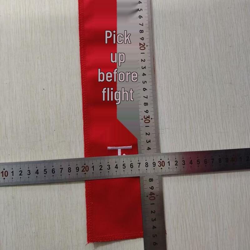 Aviation Safety Warning Red Streamer