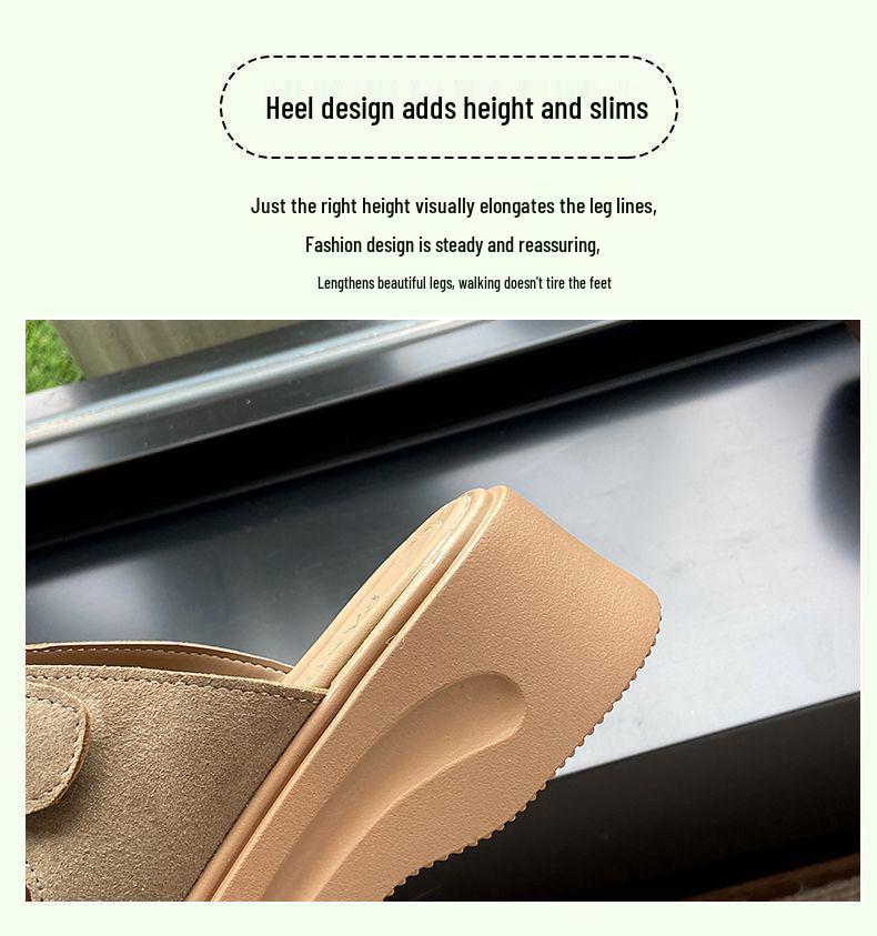 Damen Retro Sandalen mit weicher Sohle und einem Riemen - "Step on Shit" Outdoor Flats vom Influencer