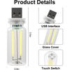 LYCARESUN 2 PCS Car USB Night Light Bulb, Touch Dimmable Car Interior Ambient Lights, Portable Mini USB Retro Glass Bottle Lamp Decorations for